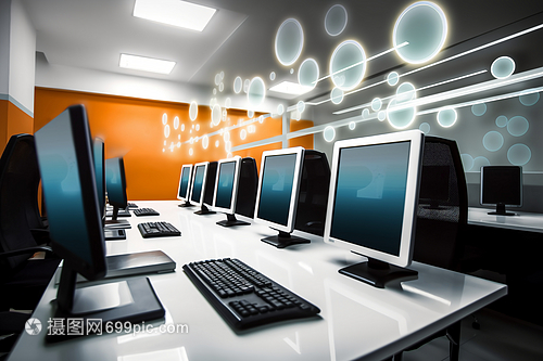 計算機技術開發推動下的現代化寬敞辦公室設計